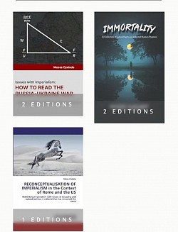 Books on classic topics, critical issues in global politics, and poetry on issues of life and living.